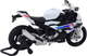 Zabawka LEAN Toys Motocykl S1000 sportowy metalowy ze światłami i dźwiękami 1:12 Biały 22625 (5905991049746) - obraz 3