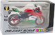 Zabawka LEAN Toys Motocykl sportowy metalowy ze światłami i dźwiękami 1:12 Czerwono-Zielony 22620 (5905991049692) - obraz 1