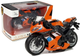 Zabawka LEAN Toys Motocykl z napędem frykcyjnym i dźwiękiem 1:14 Pomarańczowy 5960 (5908275997108) - obraz 2