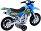 Іграшка LEAN Toys Мотоцикл для кросу з приводом світлом і звуками Синій 24214 (5905991053606) - зображення 3