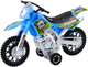 Іграшка LEAN Toys Мотоцикл для кросу з приводом світлом і звуками Синій 24214 (5905991053606) - зображення 4