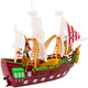 Zestaw LEAN Toys Statek romański z katapultą i palmami oraz ze światłami i dźwiękami + Rzymianie 18963 (5905991020141) - obraz 4