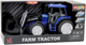 Zabawka LEAN Toys Traktor farmerski z ruchomą łyżką oraz ze światłami i dźwiękami 1:10 Niebieski 24712 (5905991057628) - obraz 1