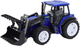 Zabawka LEAN Toys Traktor farmerski z ruchomą łyżką oraz ze światłami i dźwiękami 1:10 Niebieski 24712 (5905991057628) - obraz 3