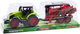 Zabawka LEAN Toys Traktor rolniczy z przyczepą HDS do transportu drewna i bali 24796 (5905991058465) - obraz 1