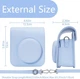 Чохол Fujifilm INSTAX Mini 12/11 Case Sky Blue небесно блакитний для фотокамери миттєвого друку Instax Mini 12/11 - зображення 6