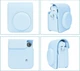 Чохол Fujifilm INSTAX Mini 12/11 Case Sky Blue небесно блакитний для фотокамери миттєвого друку Instax Mini 12/11 - зображення 8