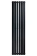 Дизайнерский вертикальный радиатор отопления ARTTIDESIGN Livorno 6/1400/408 черный матовый LV.6.140.40.B - изображение 7