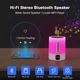 Ночник с Bluetooth-динамиком, 48 цветов, меняющаяся прикроватная лампа с сенсорным управлением Синий - изображение 6