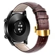 Шкіряний ремінець для годинника універсальний 22мм., Brown+RoseGold, Коричневый 3 - зображення 1