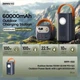 Потужний повербанк 60000mAh 100W Remax RPP-100 Gutitan 2xType-C/3xUSB з ліхтарем темно-синій - зображення 3