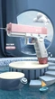 Водный Пистолет Электрический Water Gun Glock Аккумуляторный розово-белый - изображение 2