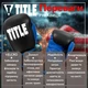 Боксерські рукавиці TITLE Boxing Dynamic Strike Black/Blue 12 oz (бинти 4м. у комплекті) - изображение 3