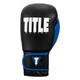 Боксерські рукавиці TITLE Boxing Dynamic Strike Black/Blue 12 oz (бинти 4м. у комплекті) - изображение 6