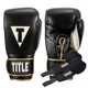 Боксерські рукавиці TITLE Boxeo Mexican Leather Quatro Black/White 14 oz (бинти 4м. в комплекті) - изображение 1
