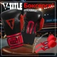Боксерські рукавиці TITLE Boxing All Heart Bag Gloves 2.0 Black/Red 10 oz (бинти 4м. в комплекті) - изображение 2