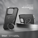 Etui plecki Etteri Matt Mag Ring do Apple iPhone 16 Pro Max Black (5906961960474) - obraz 9
