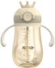 Bidon Neno Mio 2 z obciążoną słomką Kremowy 280 ml (5902479674421) - obraz 1
