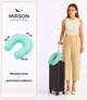 Подушка для путешествий MirSon №8209 Naturale Line 11-2208 Mint (2200006200079) - изображение 2