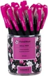 Набір ручок кулькових Axent Floral Black в тубі 24 шт Синіх (AB1049-44-A) - зображення 3