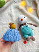 Новогодний вязаный снеговик – игрушка амигурумы для рождественского декора. - изображение 5