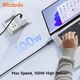 Кабель швидкого заряджання 100W USB-C to USB-C з подвійним дисплеєм Mcdodo 1,2 м CA-8000 - зображення 6