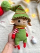 Новогодний вязаный эльф – игрушка амигурумы для рождественского декора. Новогодний эльф. Новогодний гном - изображение 8