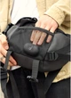 Велика чоловіча поясна сумка бананка з відділенням для планшета SAMBAG Чорна (882038721) - зображення 4