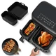 Силіконові форми для подвійного аерогриля Philips Airfryer / Ninja NA350 2 шт X-Series - зображення 4