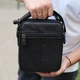 Сумка-барсетка чоловіча через плече шкіряна гладка чорна Tiding Bag TD-13457 - зображення 4