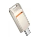 Флеш накопитель USB Hoco UD17, 64GB, Type-C, металлический, silver - изображение 1