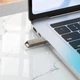 Флеш накопитель USB Hoco UD13, 128GB, USB 3.2, металлический, gray - изображение 6