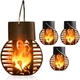 Комплект із 4 сонячних садових ліхтарів Garden Light 9 з імітацією вогню 9752 - зображення 7