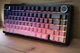 Бездротова ігрова механічна клавітура Aula F75 Pink-black gradient / Рожево-чорний градієнт - изображение 8