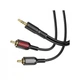 Кабель мультимедийный 3.5mm M to 2xRCA 1.5m Black BOROFONE (6974443382204) (256437) - изображение 1