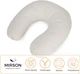 Подушка для путешествий MirSon №8801 Velvet Line 28-0001 White Полистирол (2200006348863) - изображение 4
