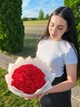 Букеты из 35 красных мильных роз, подарочный букет роз мыльных для девушки, жены, мамы, дочери. - изображение 4