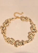Колье женское укороченное массивное Fashion Jewelry Золотистое 15226 - изображение 2