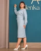 Плаття Alenka Plus 14446-7, 54, блакитний - изображение 4