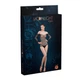 Сітчасте боді зі стразами Moonlight Model 09 XS-L Black, відкриті плечі - зображення 3