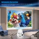 Смарт проектор HY300 Pro - Портативний мультимедійний LED проектор для домашнього кінотеатру на Андроїд. 4K, Wi-Fi, Bluetooth, Android 11 - зображення 8