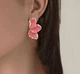 Женские серьги Лепестки jeweston Розовые-золотые - изображение 3