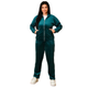 Велюровый костюм с воротником стойкой р.48 бирюзовый Fashion 14590 - изображение 1