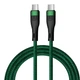 Кабель XON SmartCable Type-C - Type-C PD 100W 2м MaxCharge (SC302C1W2G 3343) Зеленый - изображение 2