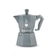 Гейзерная кофеварка Bialetti Moka Express Exclusive на 3 чашки (130 мл) серая - изображение 1