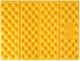 Mata kempingowa Nils Camp NC17105 do siedzenia z podbiciem aluminiowym + IXPE 40 cm Yellow (5908261683411) - obraz 1