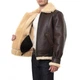 Куртка авіаційна US WINGS B-3 Shearling Bomber Jacket чоловіча коричнева - изображение 3