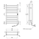 Полотенцесушитель электрический Kroner KRP Hitze-Stets GRP8753-10T (CV035349) - изображение 5