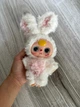 Плюшевая игрушка Кукла Красавица - младенец пупсик Labubu Брелок WAKUKU Baby Doll Вакуку Белая - изображение 3