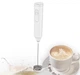 Електричний капучинатор спінювач молока, кавових напоїв Wireless Milk Frother KD-306 на акумуляторі білий - зображення 1